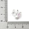 Brass Micro Pave Cubic Zirconia Pendants KK-M326-17-P02-3