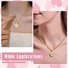 2Pcs 2 Styles Brass Pave Natural Shell Pendants KK-CJ0003-40B-7