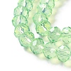 Baking Paint Transparent Glass Beads Strands DGLA-A034-J8MM-D02-3