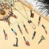 30Pcs 15 Styles Opaque Acrylic Pendants Sets OACR-CJ0002-52-6