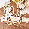 Wall Hanging Photo Display with Wooden Beads Garland AJEW-WH20011-54C-4