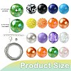 Round Opaque Acrylic Beads Kit OACR-CJC0002-05B-2