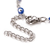 Enamel Horse Eye Link Chains Bracelet BJEW-P271-05P-01-3