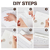 2Pcs Under Cabinet Mount Acrylic Stemware Organizer Holder ODIS-WH0030-19-3