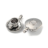 Coffee Cup Tibetan Style Alloy Pendants TIBEP-A13415-AS-NR-2