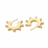 Rack Plating Brass Micro Pave Cubic Zirconia Stud Earrings for Women LS-EJEW-H091-22G-2