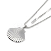 Non-Tarnish 304 Stainless Steel Pendant Necklaces NJEW-Z033-01P-2