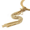 Brass Box Chains Lariat Necklace LS-NJEW-P289-09G-3