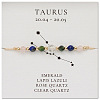 Natural Gemstone Constellation Beaded Bracelets NR2952-3-1