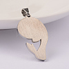 Tarnish Resistant 304 Stainless Steel Pendants STAS-K162-089P-2