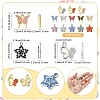 24Pcs 6 Styles Rack Plating Alloy Charms FIND-FS0003-09-4