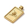 304 Stainless Steel Pendants STAS-L022-306G-12-2