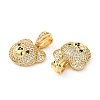 Brass Micro Pave Cubic Zirconia Pendants KK-H441-01C-G-3