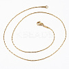 304 Stainless Steel Chain Necklaces X-NJEW-H467-B-01G-2