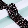 Round Natural Garnet Beads Strands X-G-D751-10mm-6