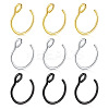 316 Surgical Stainless Steel Clip on Nose Rings WGA7223-01-3
