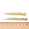 Rack Plating Brass Star Ear Studs EJEW-P226-15G-3