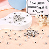 500Pcs 5 Style Acrylic Beads SACR-TA0001-15-15