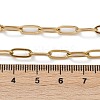 Ion Plating(IP) 304 Stainless Steel Paperclip Chain Necklace for Women NJEW-C011-03G-2