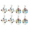10Pcs 2 Styles Tibetan Style Alloy Pendant Decorations HJEW-CJ0001-17-3