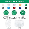 200Pcs DIY Natural & Dyed Malaysia Jade Beaded Stretch Bracelet Making Kits DIY-SC0014-77-2