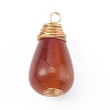 Natural Crackle Agate Pendant PALLOY-JF00640-2