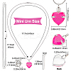 October Glass Urn Pendant Necklace DIY Making Kit DIY-CN0001-82C-2