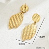 Gorgeous Vintage Stainless Steel Gold Plated Irregular Metal Texture Heart Exaggerated Lady Earrings RH6576-3-1