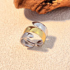 304 Stainless Steel Adjustable Cuff Rings LS-RJEW-S626-01GP-A-1