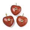Natural Red Jasper Pendants G-B180-03G-08-1