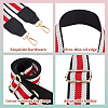 3Pcs 3 Colors Adjustable Stripe Pattern Polyester Webbing Bag Straps FIND-WR0009-50B-3