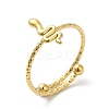 304 Stainless Steel Snake Adjustable Ring for Women RJEW-I098-11G-1