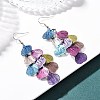 430 Stainless Steel Heart Dangle Earrings EJEW-A137-09P-02-1