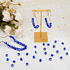 98Pcs Evil Eye Handmade Lampwork Round Bead Strands LAMP-DC0001-20-5