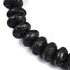 Natural Lava Rock Beaded Stretch Bracelets for Men Women BJEW-G727-01G-2