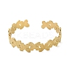 304 Stainless Steel Butterfly Open Cuff Bangles for Women BJEW-M316-05G-2