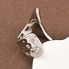 304 Stainless Steel Cuff Open Rings LS-RJEW-D336-02P-4