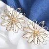 Alloy Stud Earrings EJEW-D300-02G-02-4