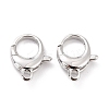 Brass Lobster Claw Clasps X-KK-D065-02P-2