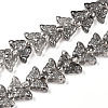 Electroplate Glass Beads Strands EGLA-N012-04D-1