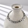 304 Stainless Steel Rectangle Link Chain Bracelets for Women Men BJEW-F488-30P-01-2