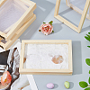 14Pcs Rectangle Wooden Paper Making DIY-FH0010-42-4
