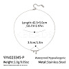 Minimalist 304 Stainless Steel Lava Shape Pendant Necklaces for Women EJ9264-2-1