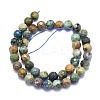 Natural Chrysocolla Beads Strands G-K310-A16-10mm-2