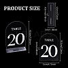 20Pcs 20 Styles Acrylic Table Plate Display Decoration AJEW-DR0002-37-2