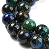Natural Azurite Beads Strands G-P503-10MM-09-4