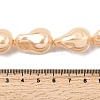 Electroplate Opaque Glass Imitation Pearl Beads Strands EGLA-K063-01B-4