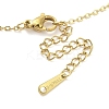 Ion Plating(IP) 304 Stainless Steel Pendant Necklaces for Women NJEW-B080-15G-3