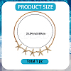 Bohemian Alloy White Enamel with Iron Starfish Link Belly Body Chains for Women AJEW-WH20006-348-2