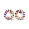 Ion Plating(IP) 304 Stainless Steel Stud Earring Finding EJEW-I285-21MC-1